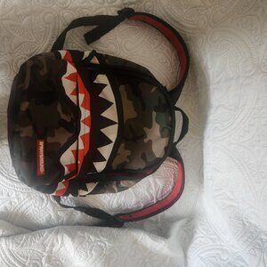 Spray ground knapsack